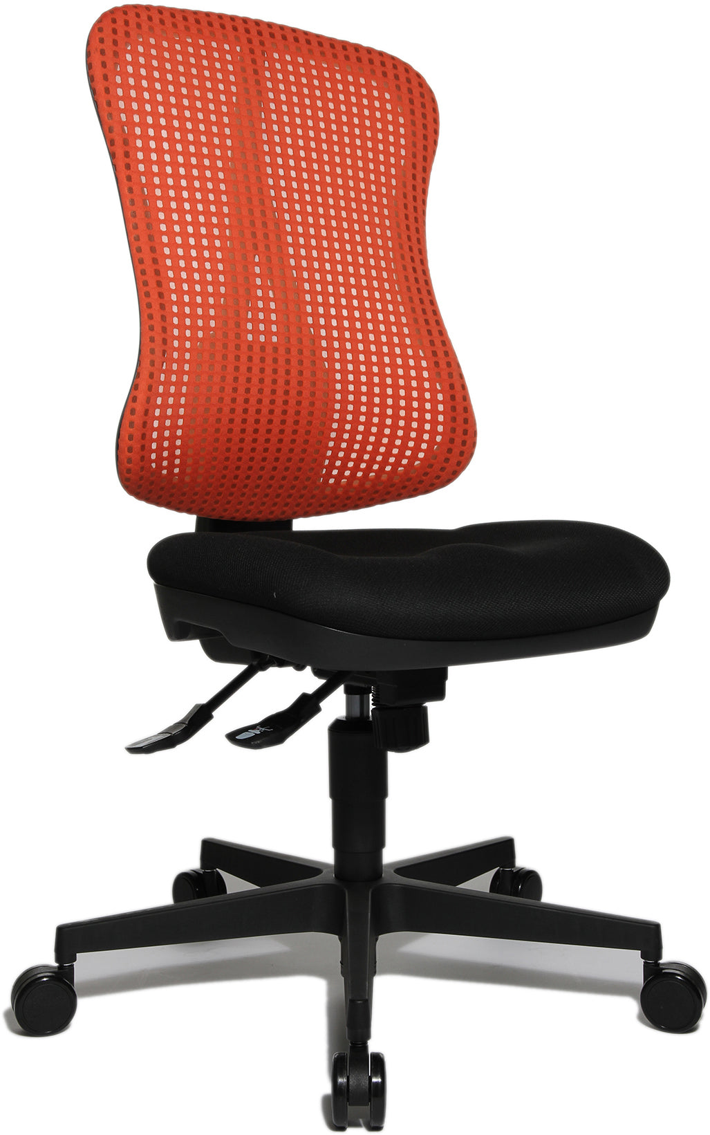 Topstar Network PS HE200 BC0 Bürostuhl – Netzrücken – Rot, Sitzhöhe 39–51 cm, bis 110 kg
