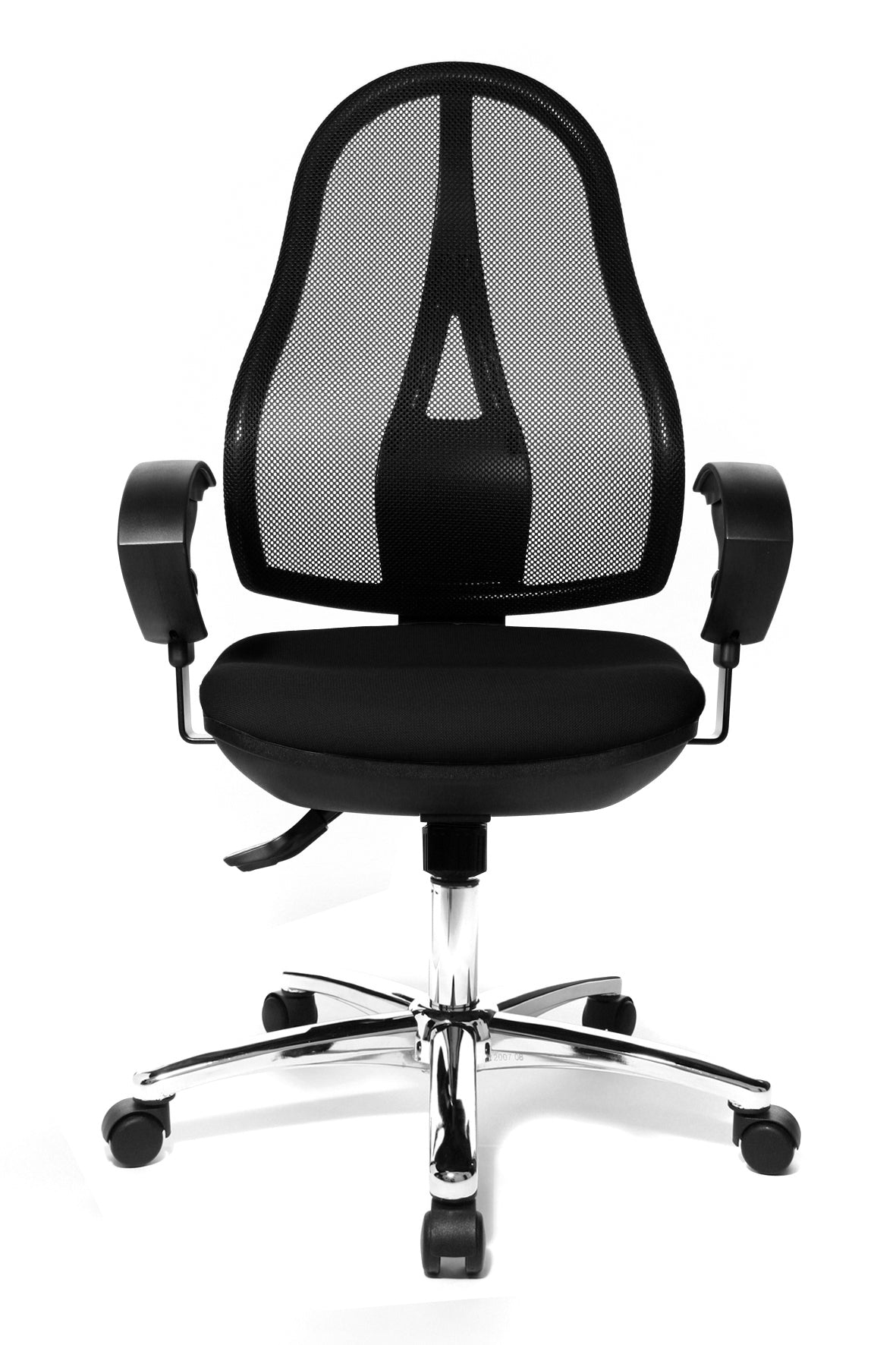 Topstar OP290U G2 Open Point SY Deluxe Bürostuhl – Netzrücken – Schwarz, 1D-Armlehnen
