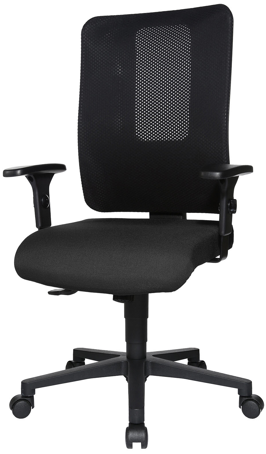 Topstar Open X OX100P G2 Bürostuhl – Netzrücken – Schwarz, Synchronmechanik, 1D-Armlehnen