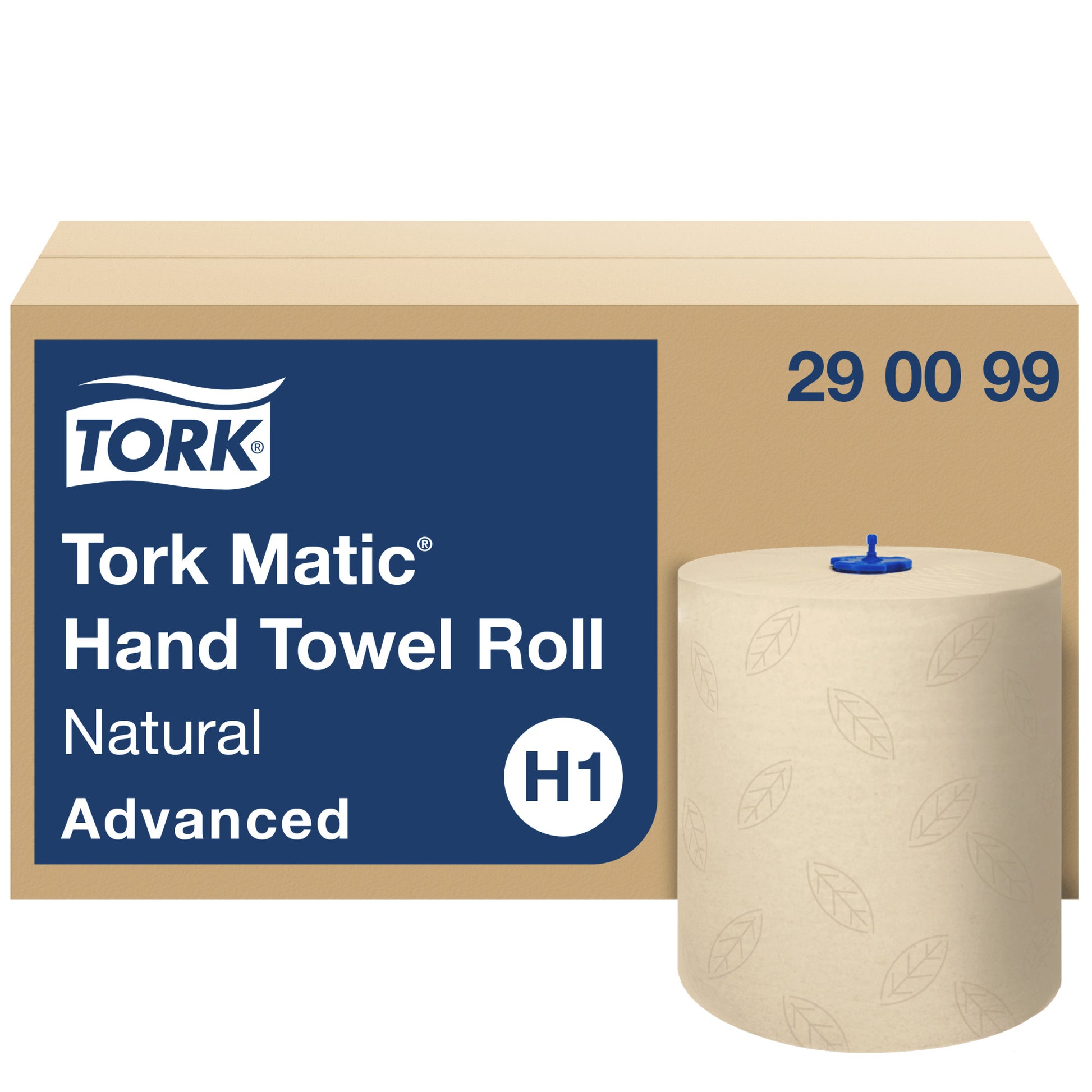 Tork Handtuchrolle – 2-lagig, natur – 210 mm × 150 m – für H1 – Pack 6 Rollen