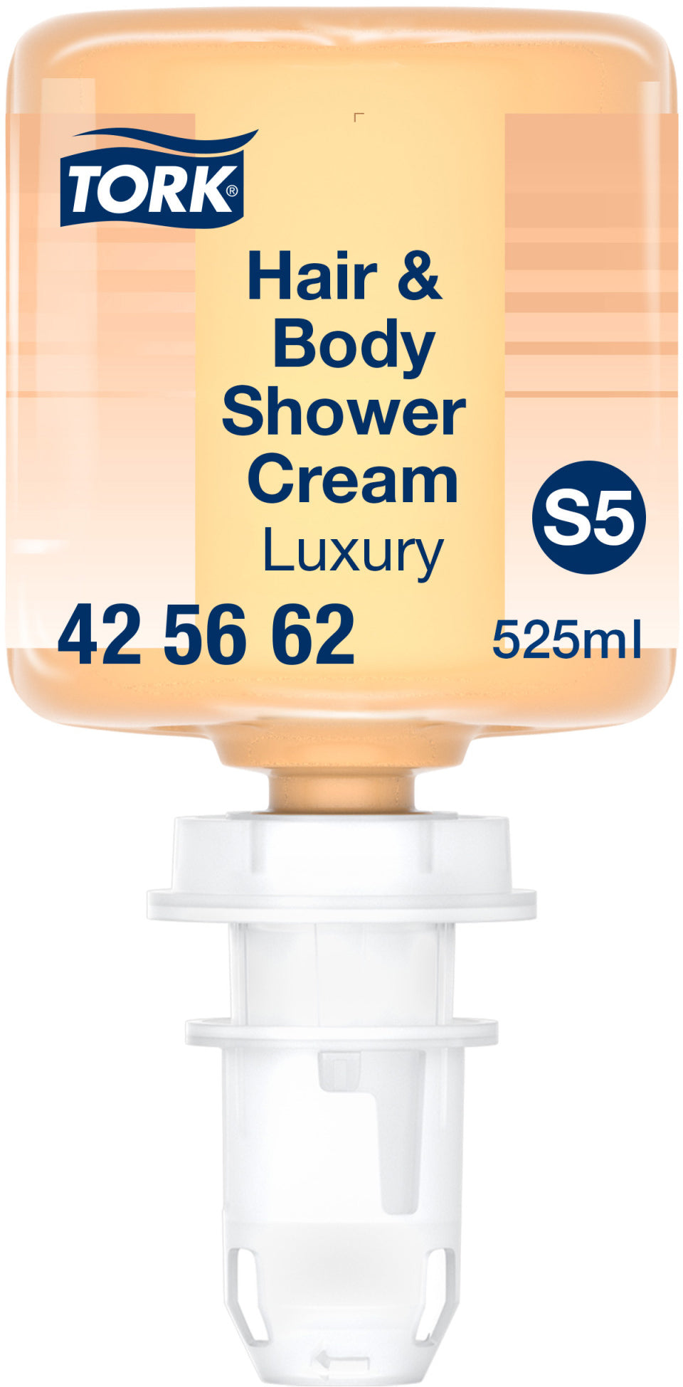 Tork Duschcreme Hair & Body – Bernstein, pH-neutral – Nachfüllbeutel – für Tork S5 Mini Spender – 525 ml