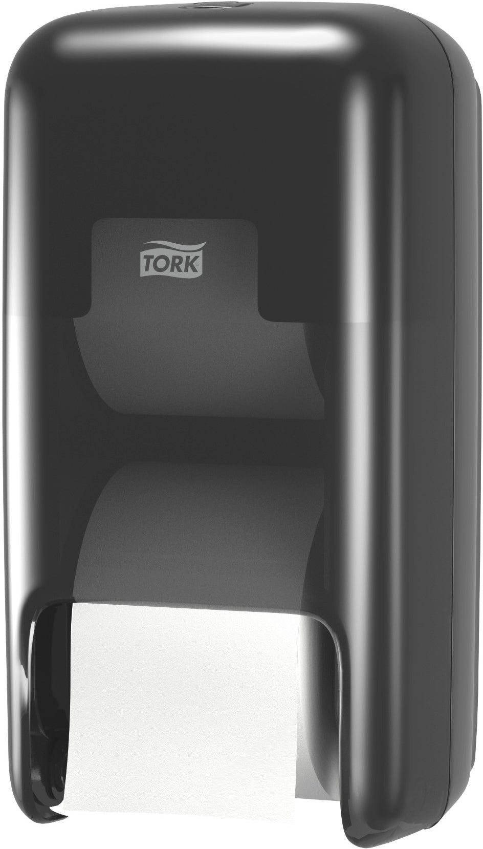 Tork OptiServe – Toilettenpapierspender – Schwarz, Hülsenlos, Abschliessbar, T7 558042