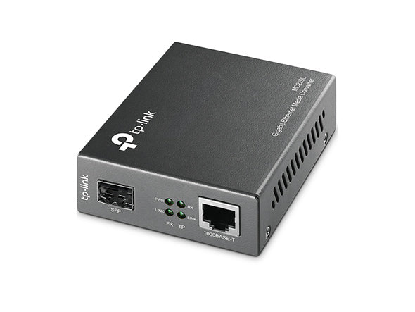 TP-Link MC220L – Medienkonverter – 1×GbE RJ45, 1×SFP, Schwarz