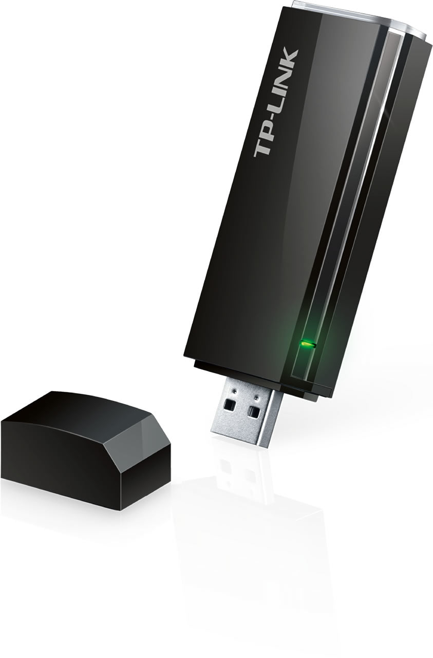 TP-Link Archer T4U V2.0 USB-WLAN-Adapter – Wi-Fi 5 (802.11ac), Dual-Band 867/300 Mbit/s, USB 3.2 Gen 1