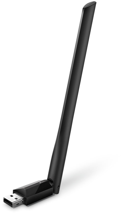 TP-Link Archer T600U Plus – WLAN-USB-Adapter – Wi-Fi 5 (2,4/5 GHz), 600 Mbit/s, USB 2.0, Schwarz