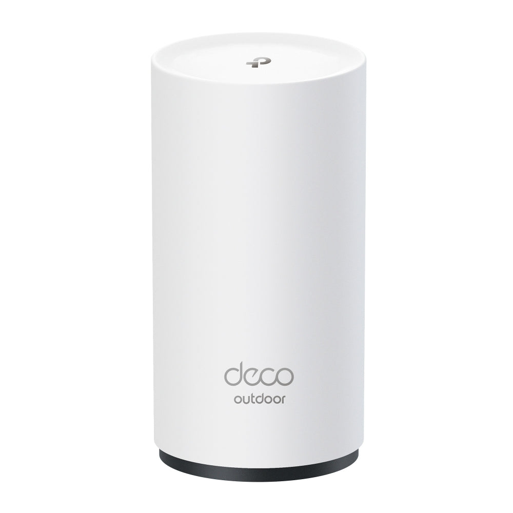 TP-Link Deco BE25-Outdoor – Access Point – Wi‑Fi 7 (2,4/5 GHz), 3,6 Gbit/s, 2,5GbE, PoE, Wandmontage