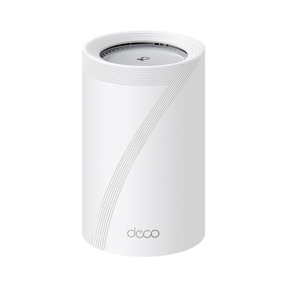 TP-Link Deco BE65 Pro (BE9300) – Mesh-WLAN-System, Wi-Fi 7, Tri-Band (2,4/5/6 GHz), 5GbE, Weiss