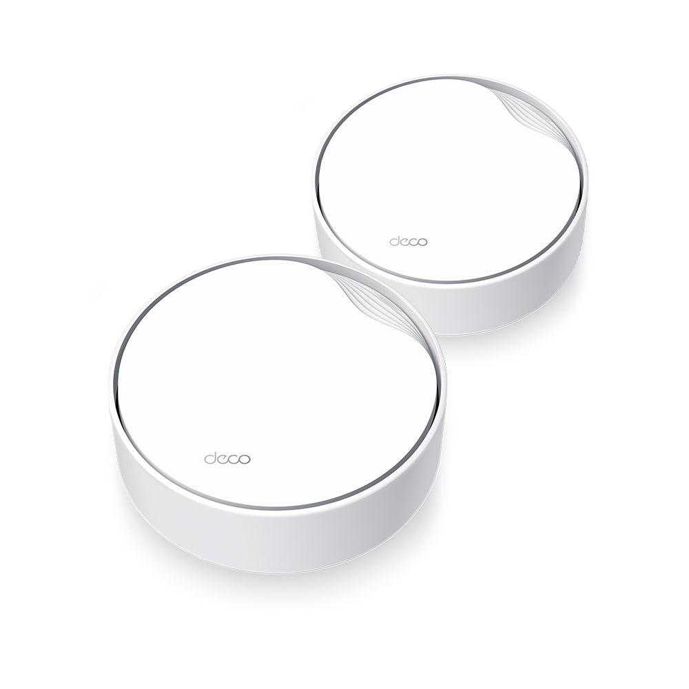TP-Link Deco X50-POE Mesh-Set (2er) – Wi-Fi 6 (AX3000), Dual-Band, bis 3,0 Gbit/s, je 2× LAN (1× 2,5GbE, 1× 1G)