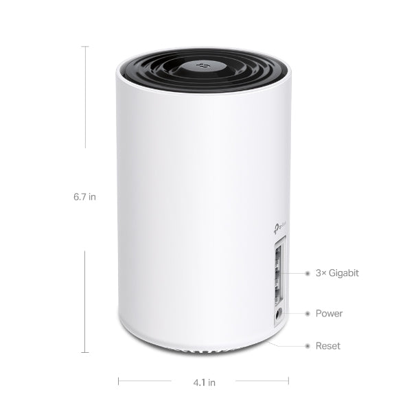 TP-Link Deco XE75 – Mesh-WLAN-System, Wi-Fi 6E, Tri-Band (2,4/5/6 GHz), AXE5400, Weiss