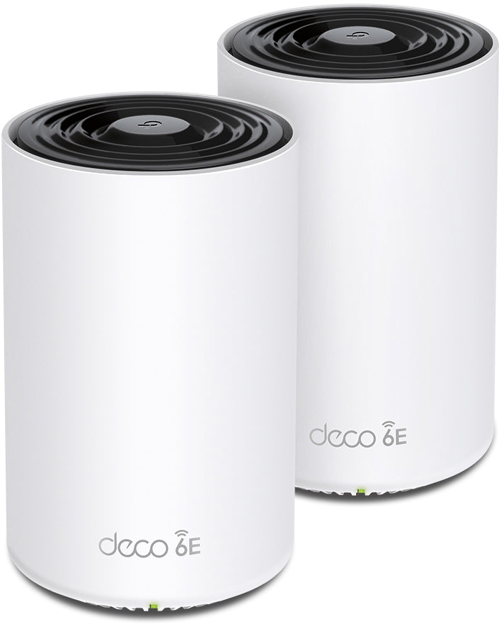 TP-Link Deco XE752 – WLAN-Router – Wi-Fi 6E Tri-Band (2,4/5/6 GHz), 5,4 Gbit/s