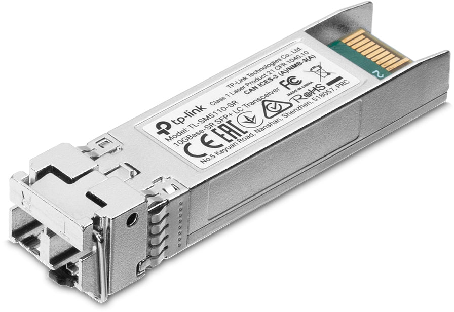 TP-Link TL-SM5110-SR SFP-Transceiver (SFP+) – 10 Gbit/s, Multimode (MMF) LC, 850 nm, bis 300 m, DDM