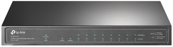 TP-Link TL-SG1210P – Switch – 9×GbE, 1×SFP, PoE+ 8×, 63 W