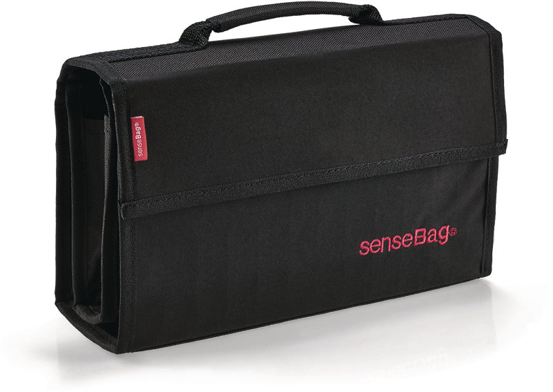 Transotype senseBag – Etui für 72 Stifte, Schwarz, Polyester, 27 × 9 × 16 cm