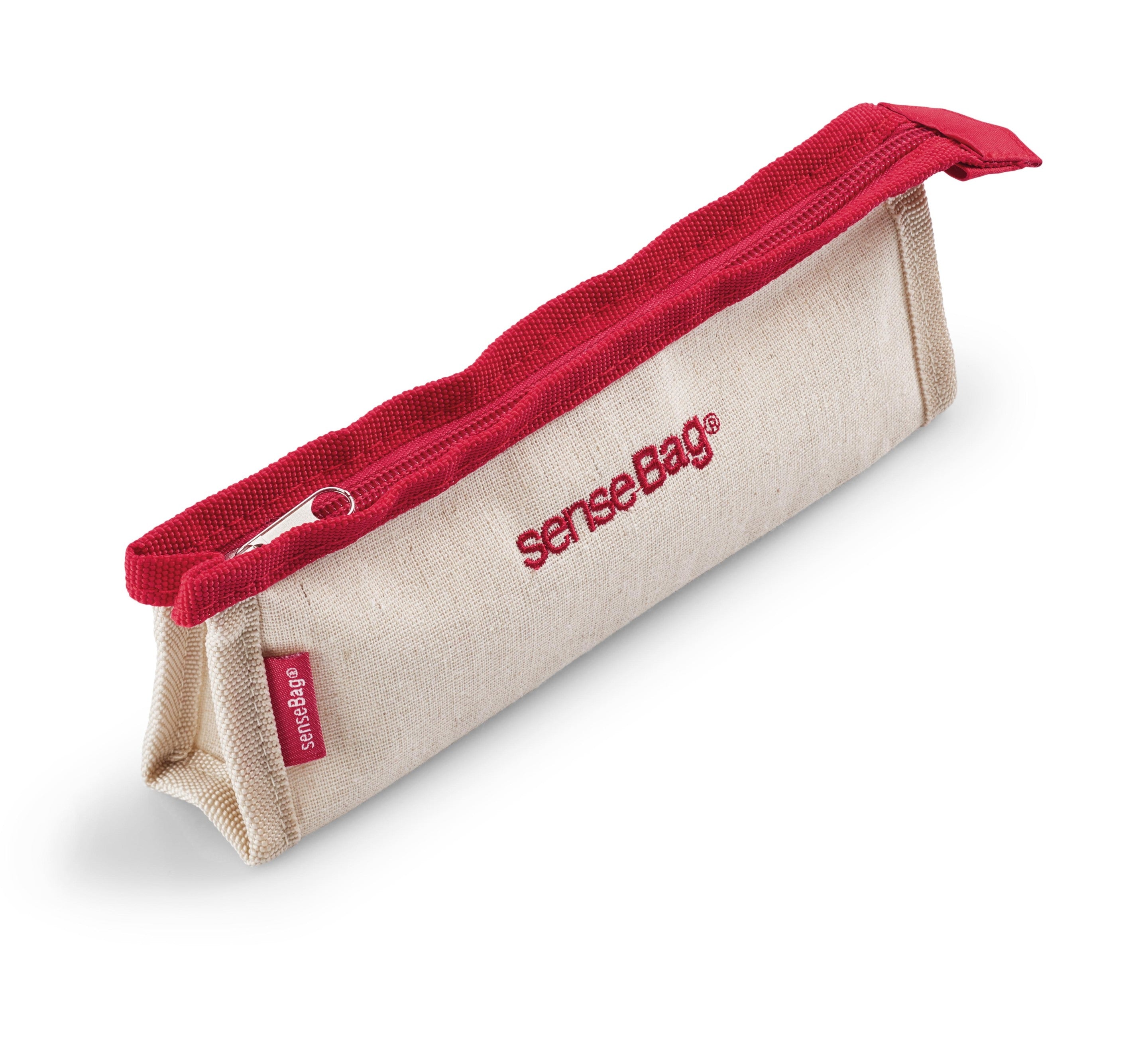 Transotype senseBag Small Case – Schlamperetui, creme, Leinengewebe, 20 × 7 cm