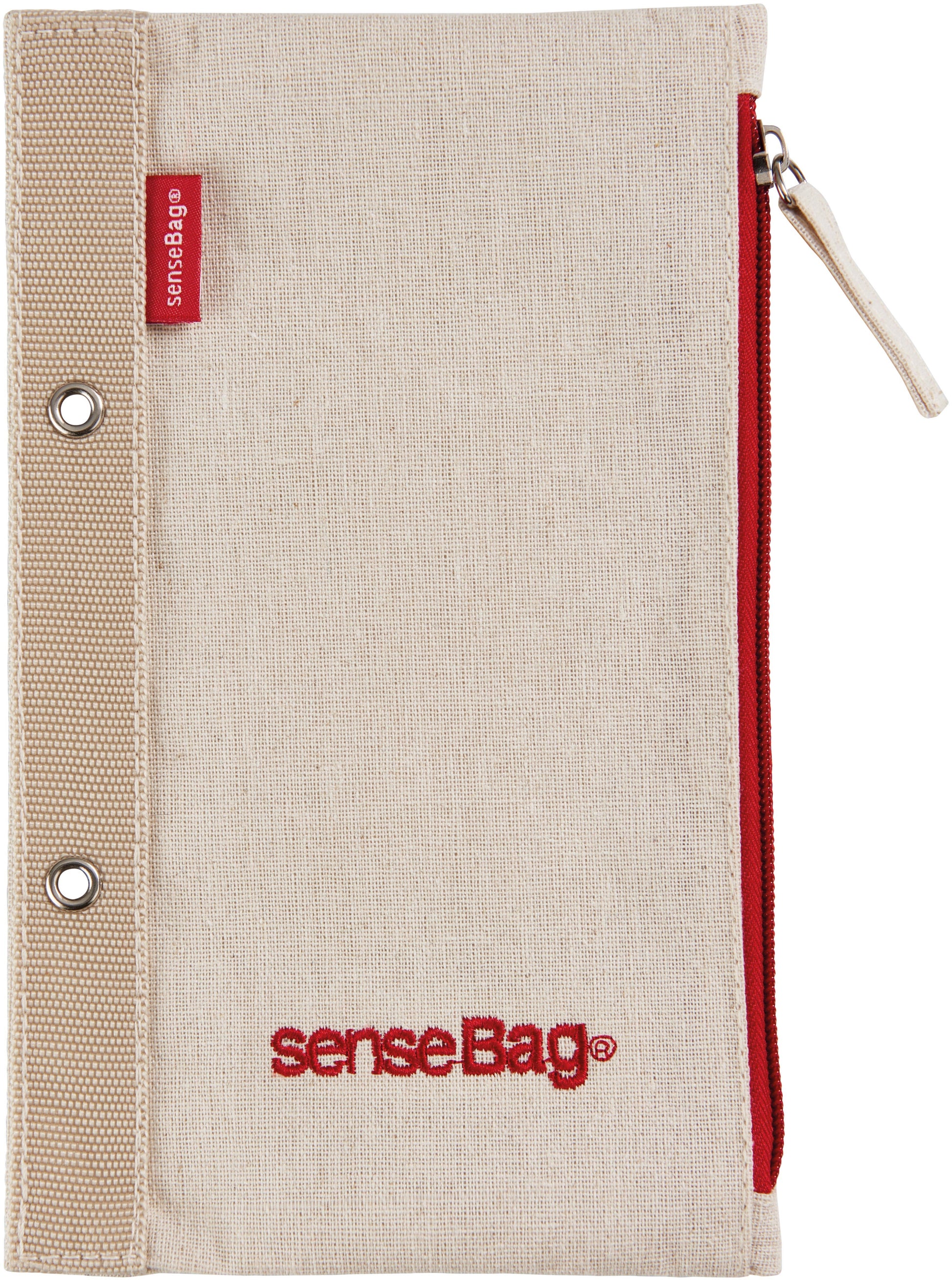 Transotype Reissverschlusstasche senseBag 210 × 125 mm – Reissverschluss, beige