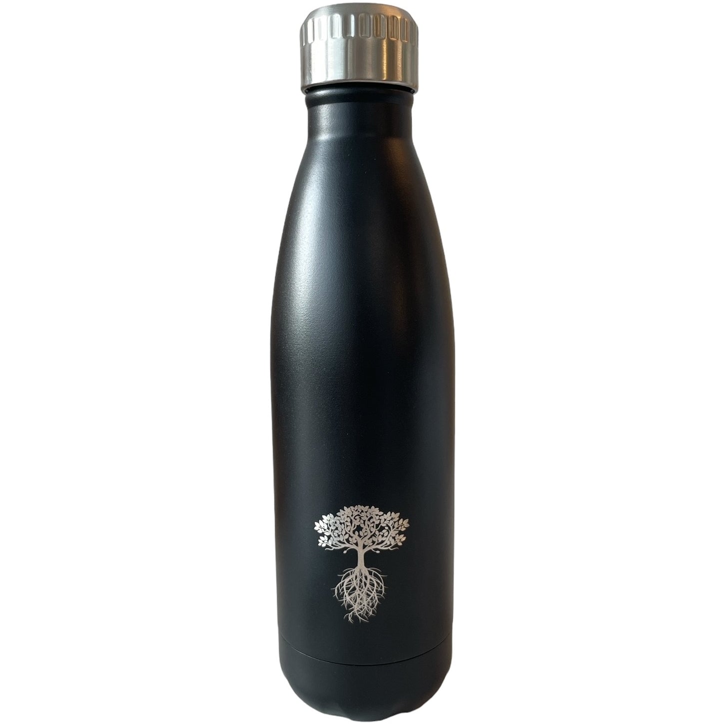 Treeck 7925.11 Isolierflasche 500 ml – Doppelwandig 12 h Heiss / 24 h Kalt, Edelstahl, Schwarz Matt