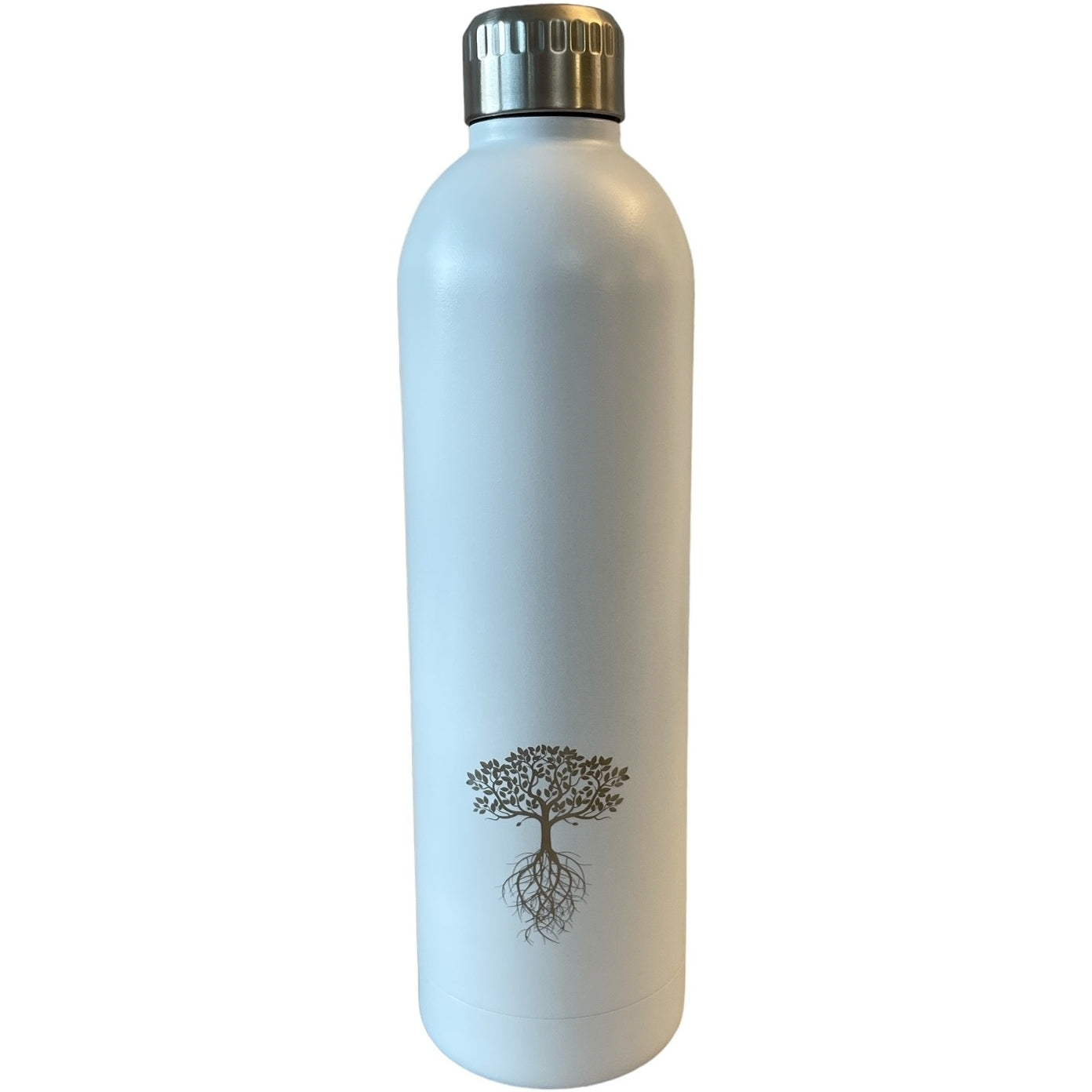 Treeck Isolierflasche 800 ml – Doppelwandig 12 h Heiss / 24 h Kalt, Edelstahl, Weiss Matt