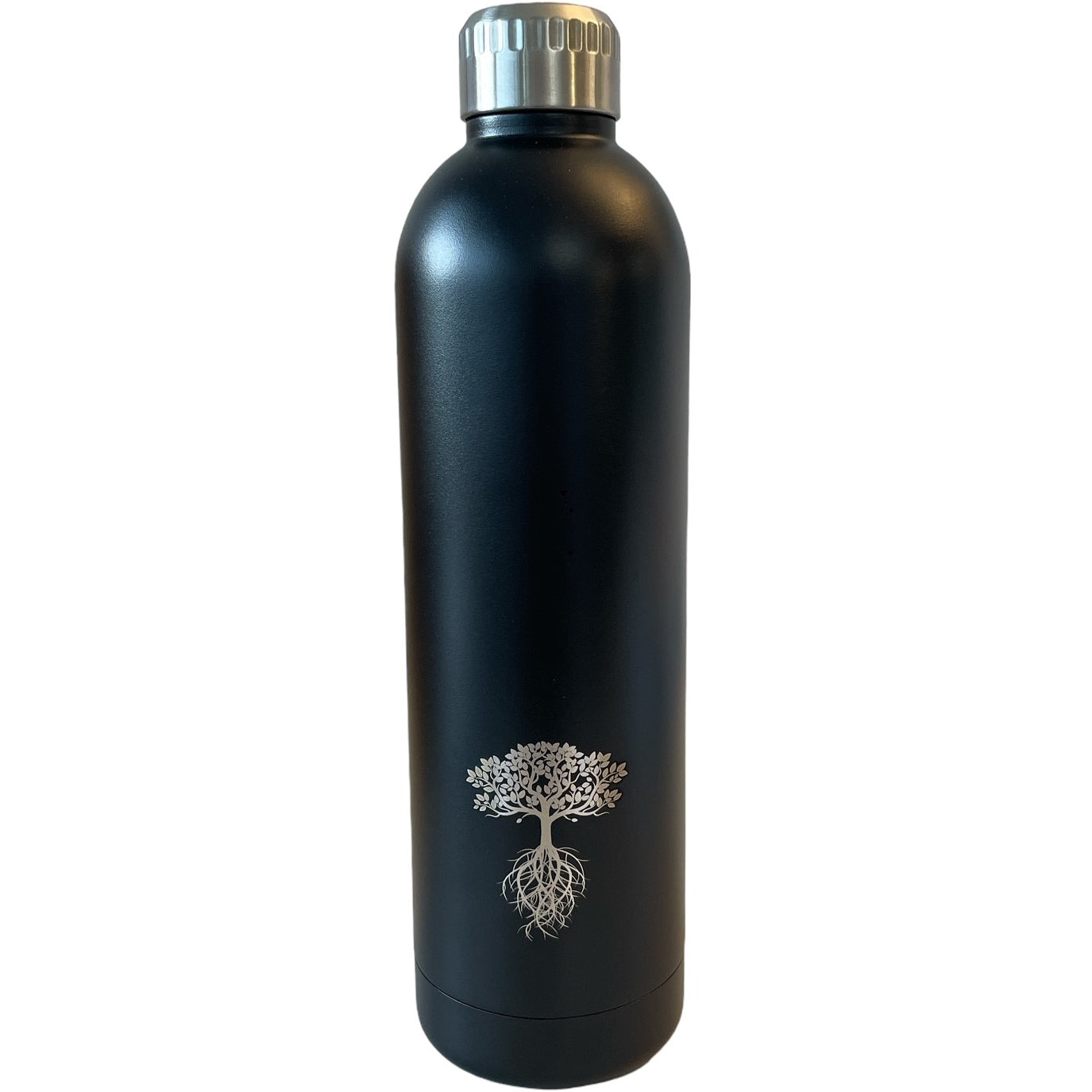 Treeck 7927.10 Isolierflasche 800 ml – Doppelwandig 12 h Heiss / 24 h Kalt, Edelstahl, Schwarz Matt