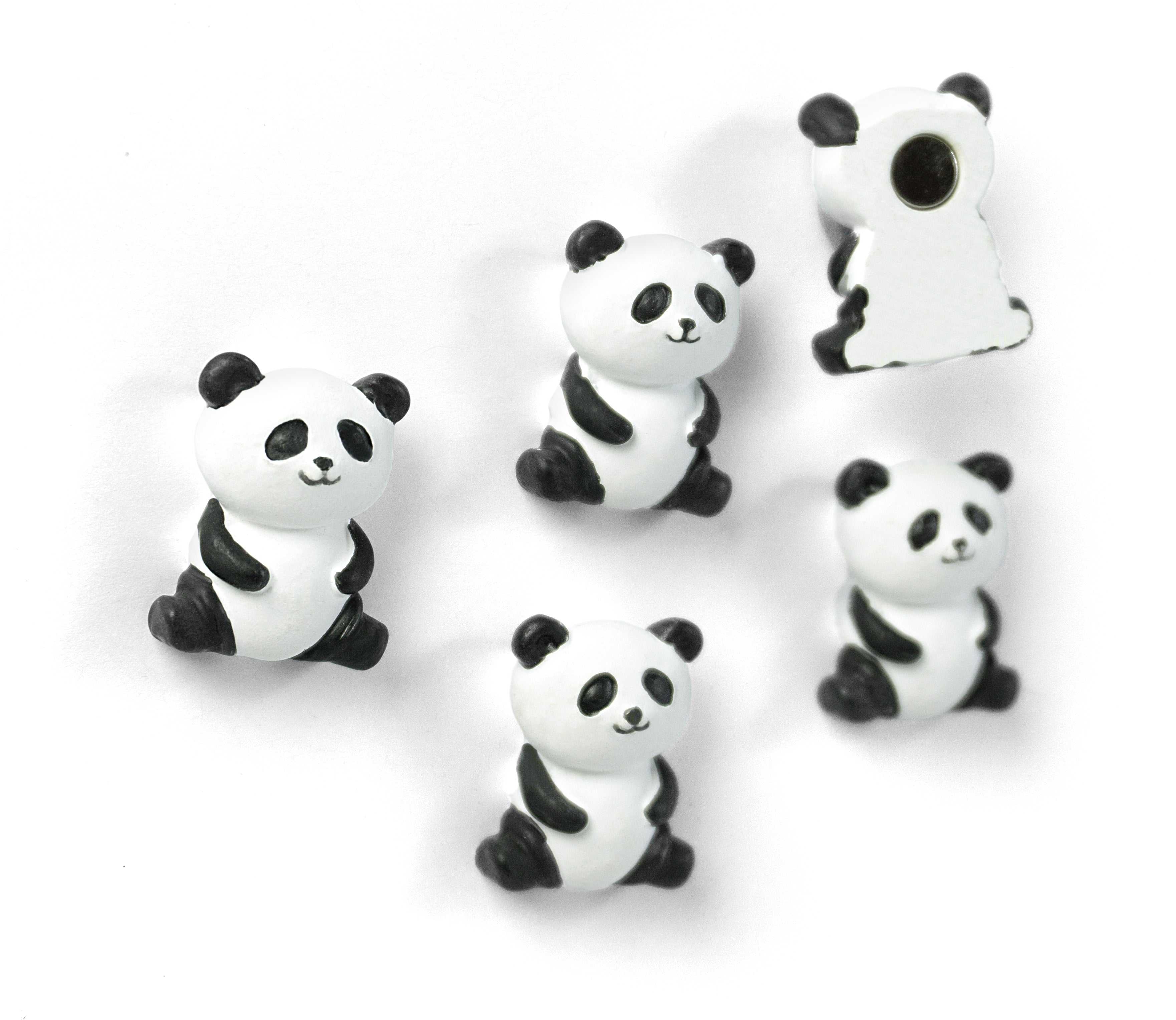 Trendform Magnet-Set Panda – 5-teilig – 10,2 × 9,2 × 1,8 cm – mehrfarbig