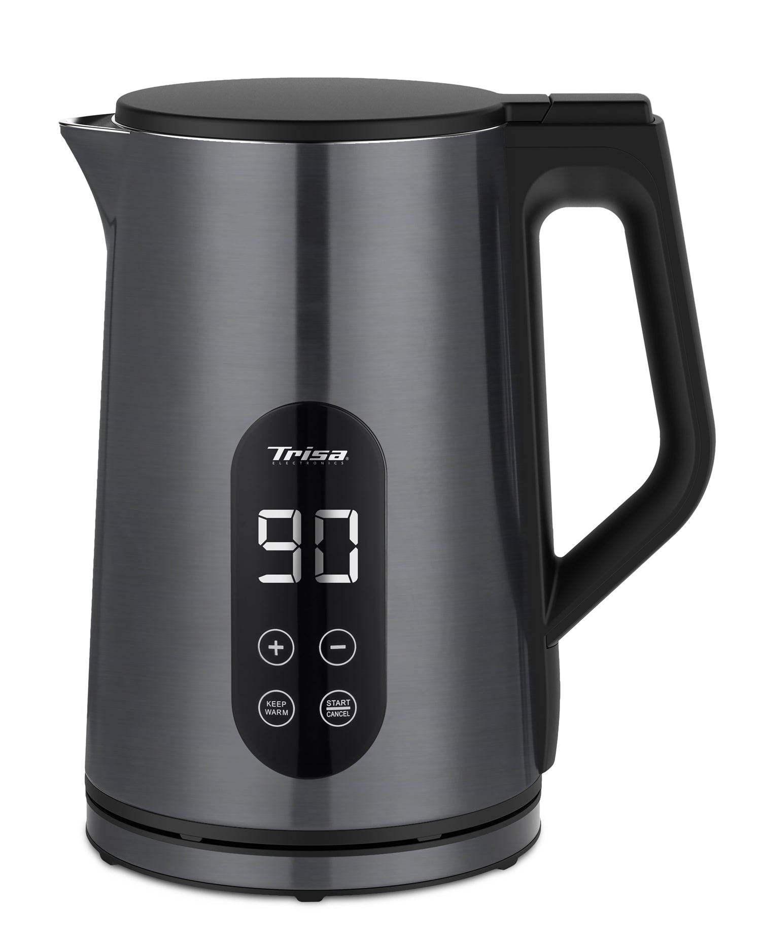 Trisa Digital Boil Wasserkocher – 1,7 l, mit Temperaturwahl 40–100 °C, Warmhaltefunktion (bis 4 h), 6459.4145