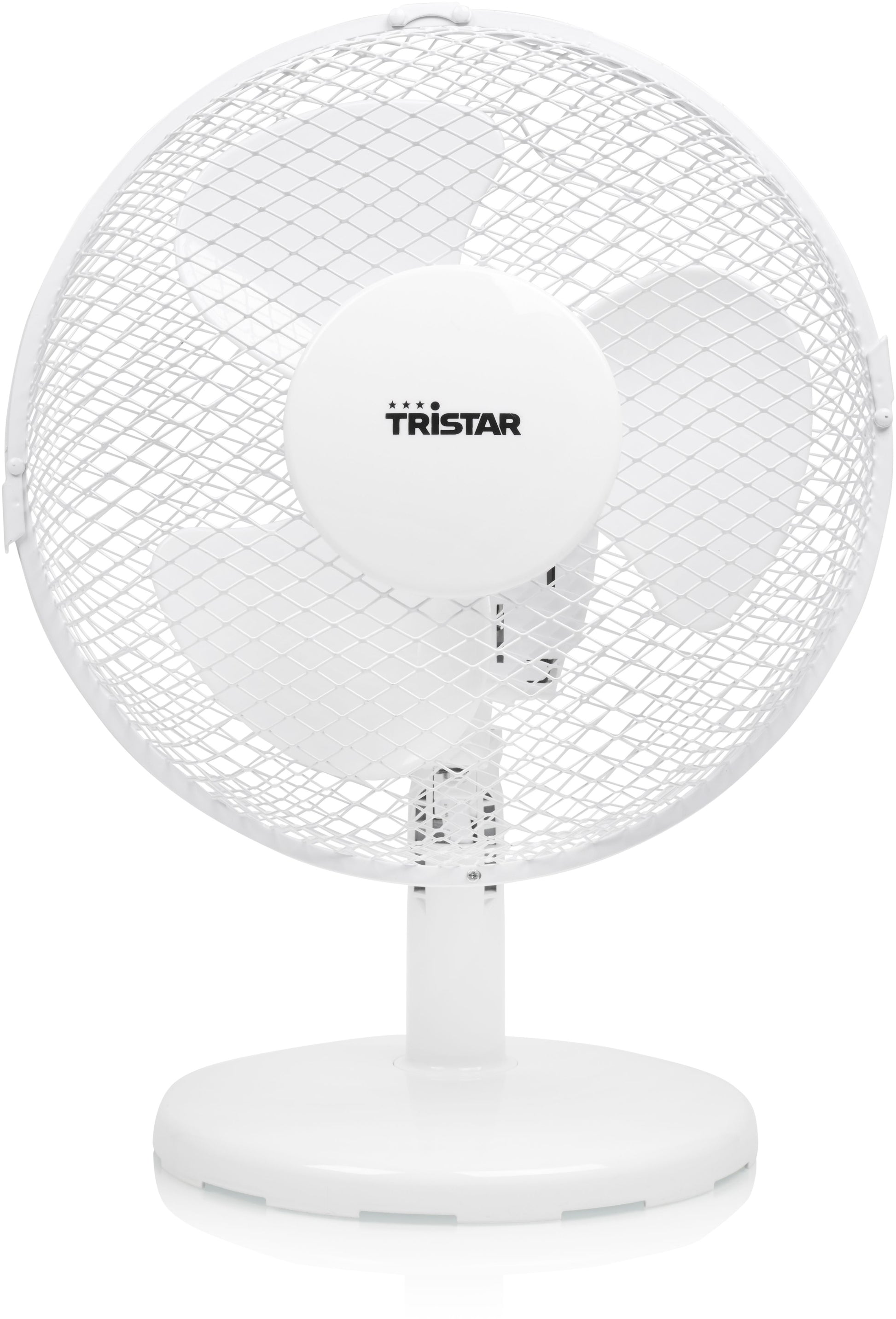 Tristar Tischventilator – 23 cm, 2 Stufen, oszillierend, 30 W, 48,7 dB(A), Weiss