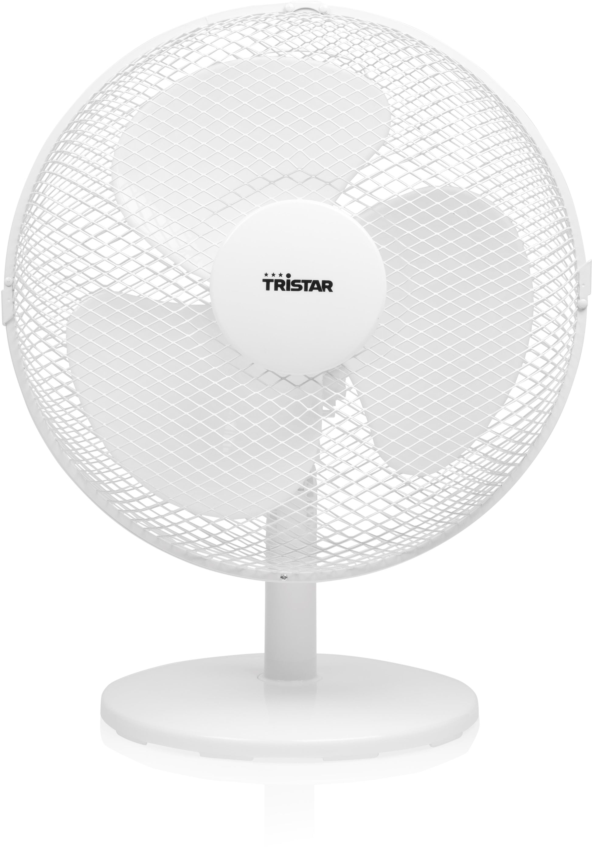 Tristar Tischventilator – 30 cm, 3 Stufen, oszillierend, 40 W, 48,4 dB(A), Weiss