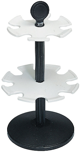 Trodat Stempelträger – für 8 Stempel, Kunststoff, grau-schwarz, 148 × 36 × 150 mm
