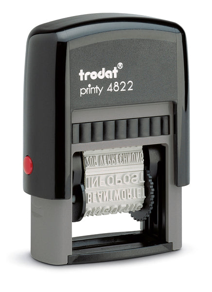 Trodat F 4822FEKSC – Selbstfärbender Wortstempel – Schrifthöhe 4 mm
