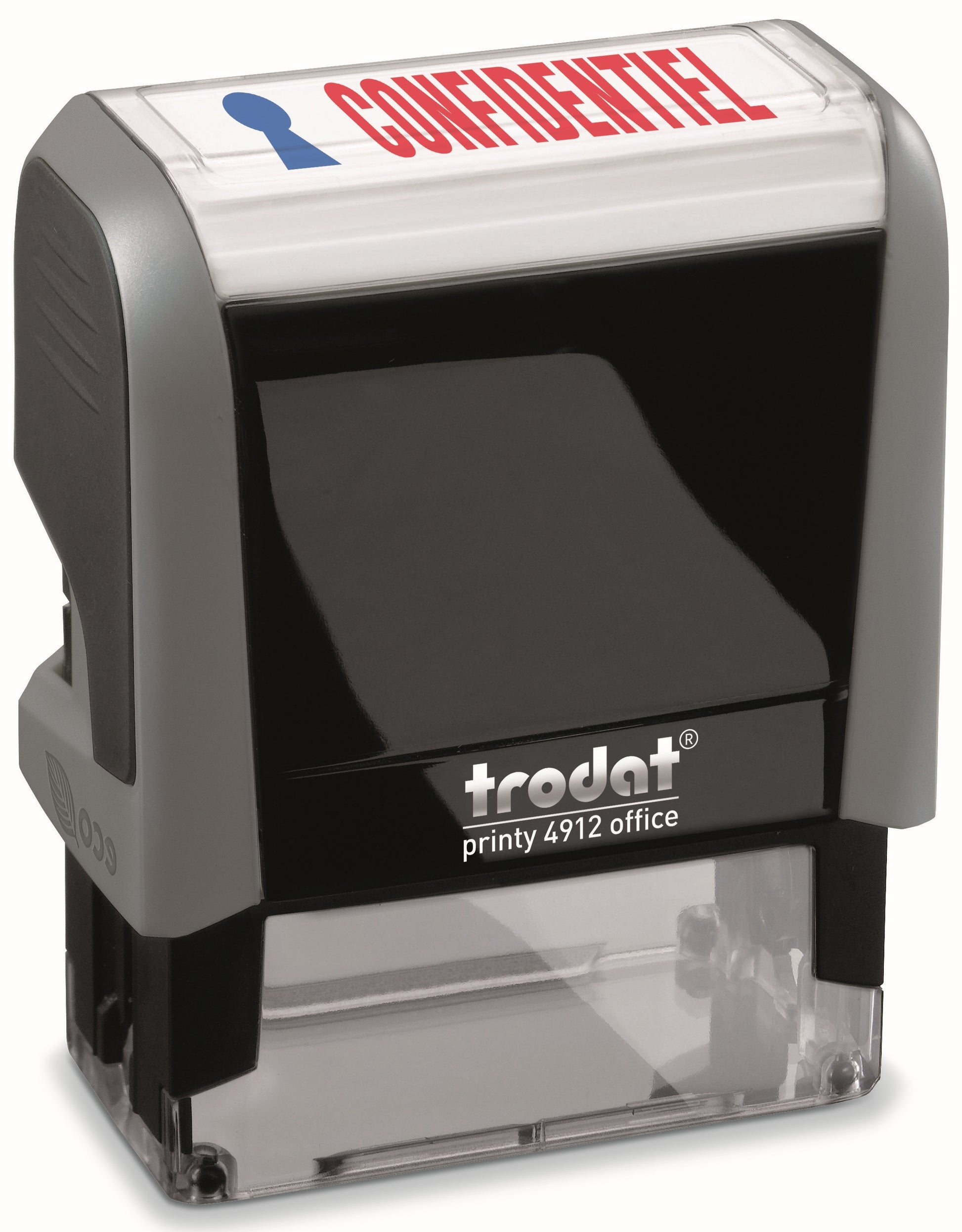 Trodat 4912 – Selbstfärbender Wortstempel, Text CONFIDENTIEL, Französisch