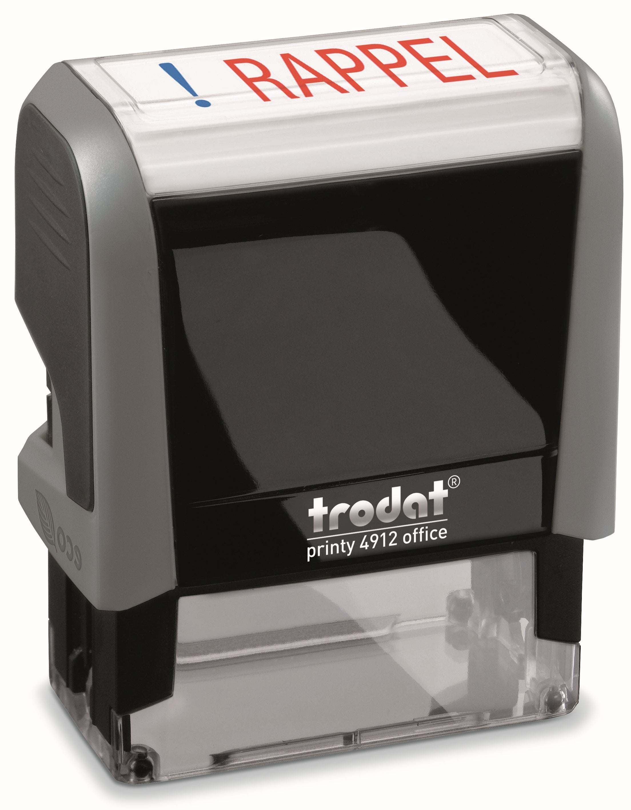 Trodat 4912 – Selbstfärbender Wortstempel, Text RAPPEL, Französisch