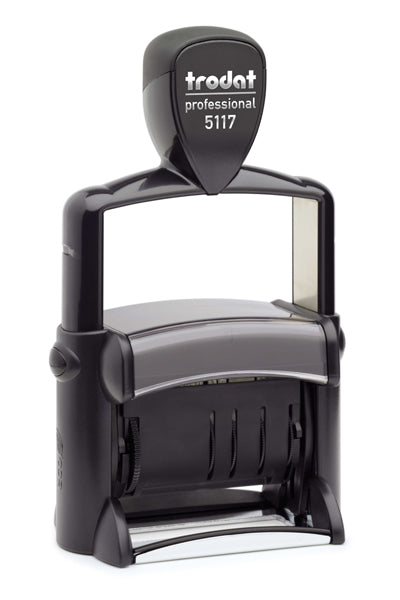 Trodat Professional 5117 – Selbstfärbender Datumstempel, Schrifthöhe 4 mm