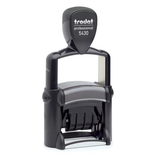 Trodat Professional 4.0 5430/FL – Selbstfärbender Wortstempel, Text reçu, comptabilisé, payé, Französisch