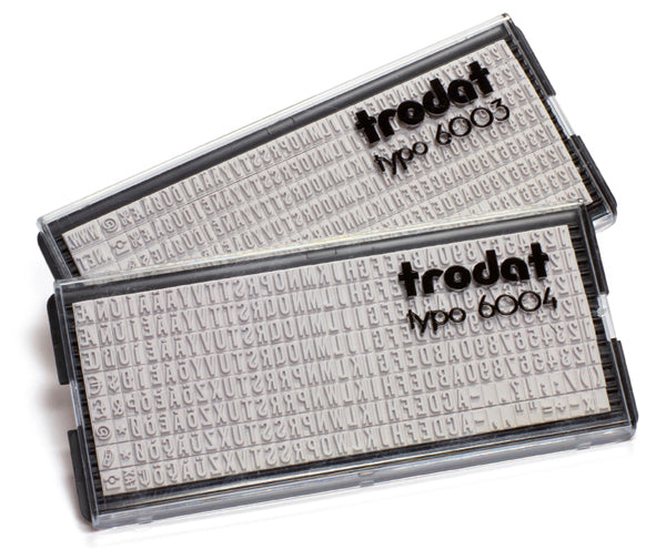 Trodat Typo 6003 – Typen-Set zum Selbersetzen, Schrifthöhe 3 mm