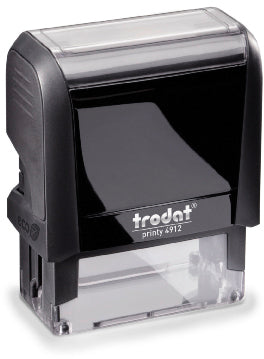 Trodat Printy M4912SC – Selbstfärbender Wortstempel, Text 5 Zeilen – Abdruck 47 × 18 mm
