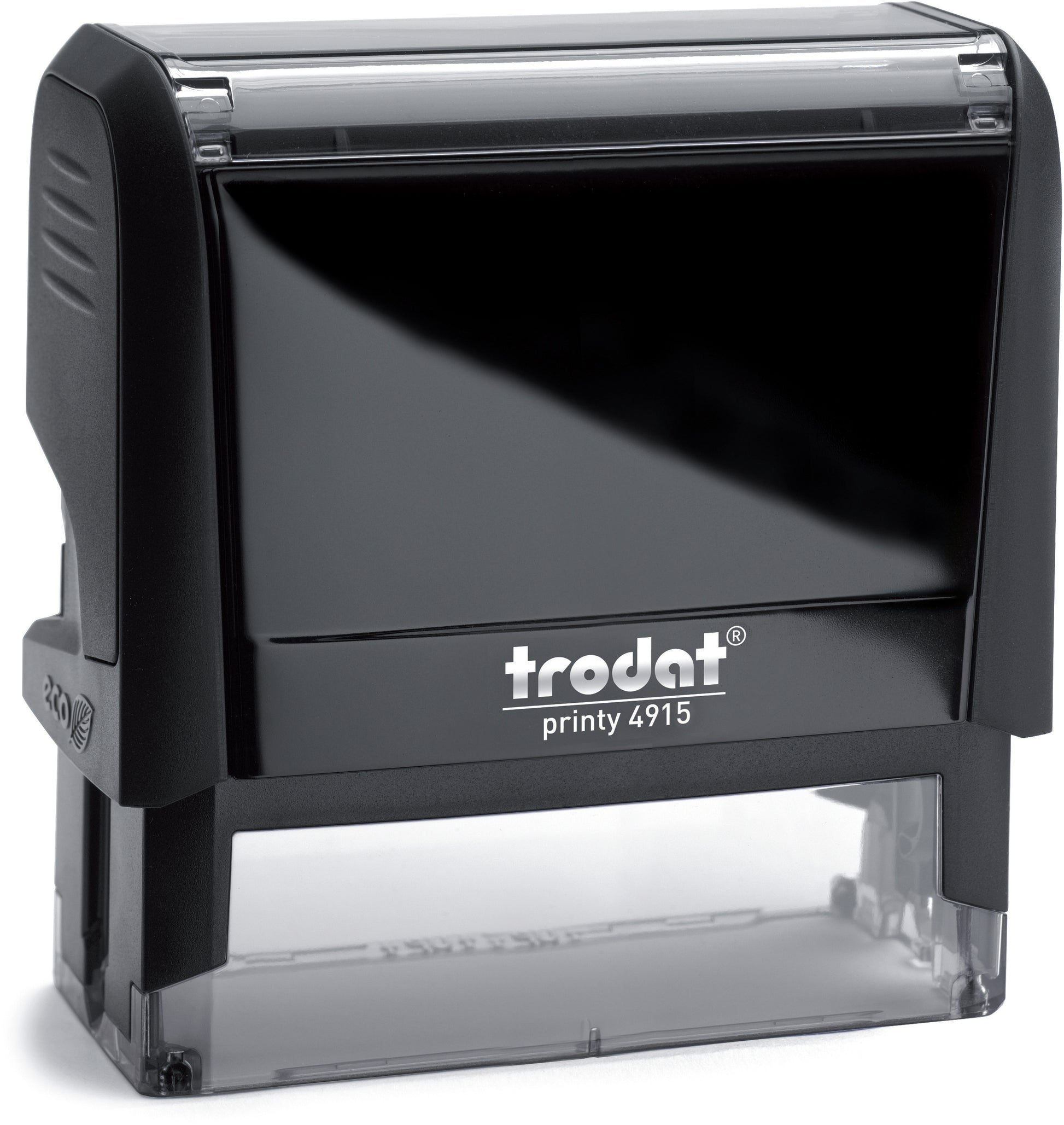 Trodat Printy M4915SC – Selbstfärbender Textstempel zum Selbersetzen – Abdruck 69 × 25 mm