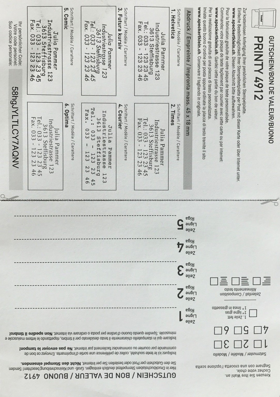 Trodat TP114992 – Ersatzkissen – für Printy 4912/4912S