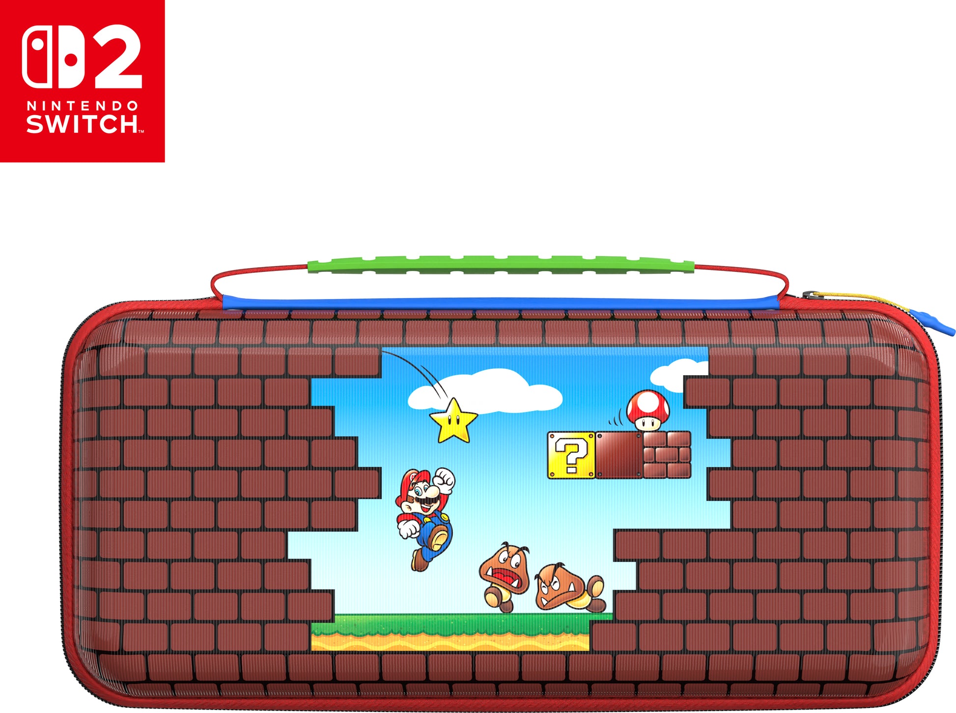 Turtle Beach Etui – für Nintendo Switch 2/Switch/Switch OLED – 300×155×58 mm – mehrfarbig – Mario Bricks
