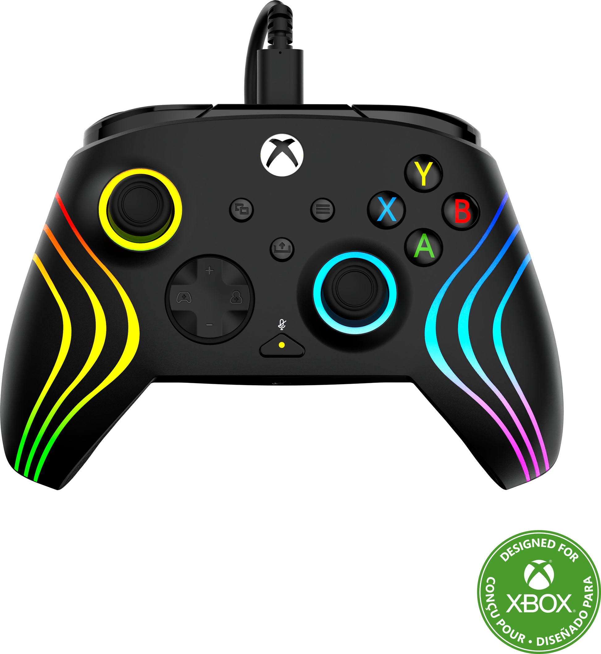 Turtle Beach Gamepad Afterglow Wave – für Xbox Series X|S, Xbox One, Windows-PCs, USB-C, schwarz