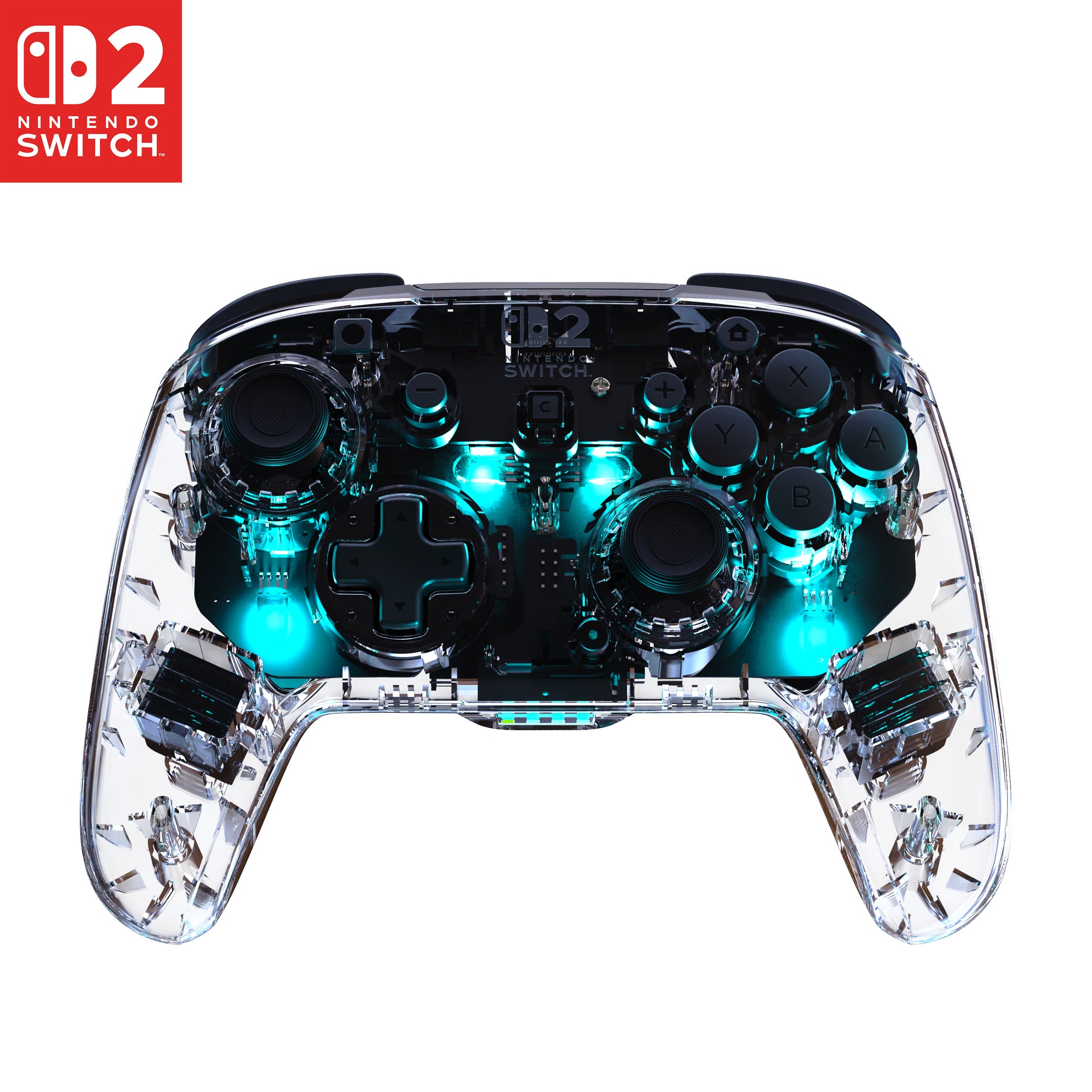 Turtle Beach Afterglow TBC-8104 – Gamepad – USB + Bluetooth, RGB-Beleuchtung, für Nintendo Switch, Transparent