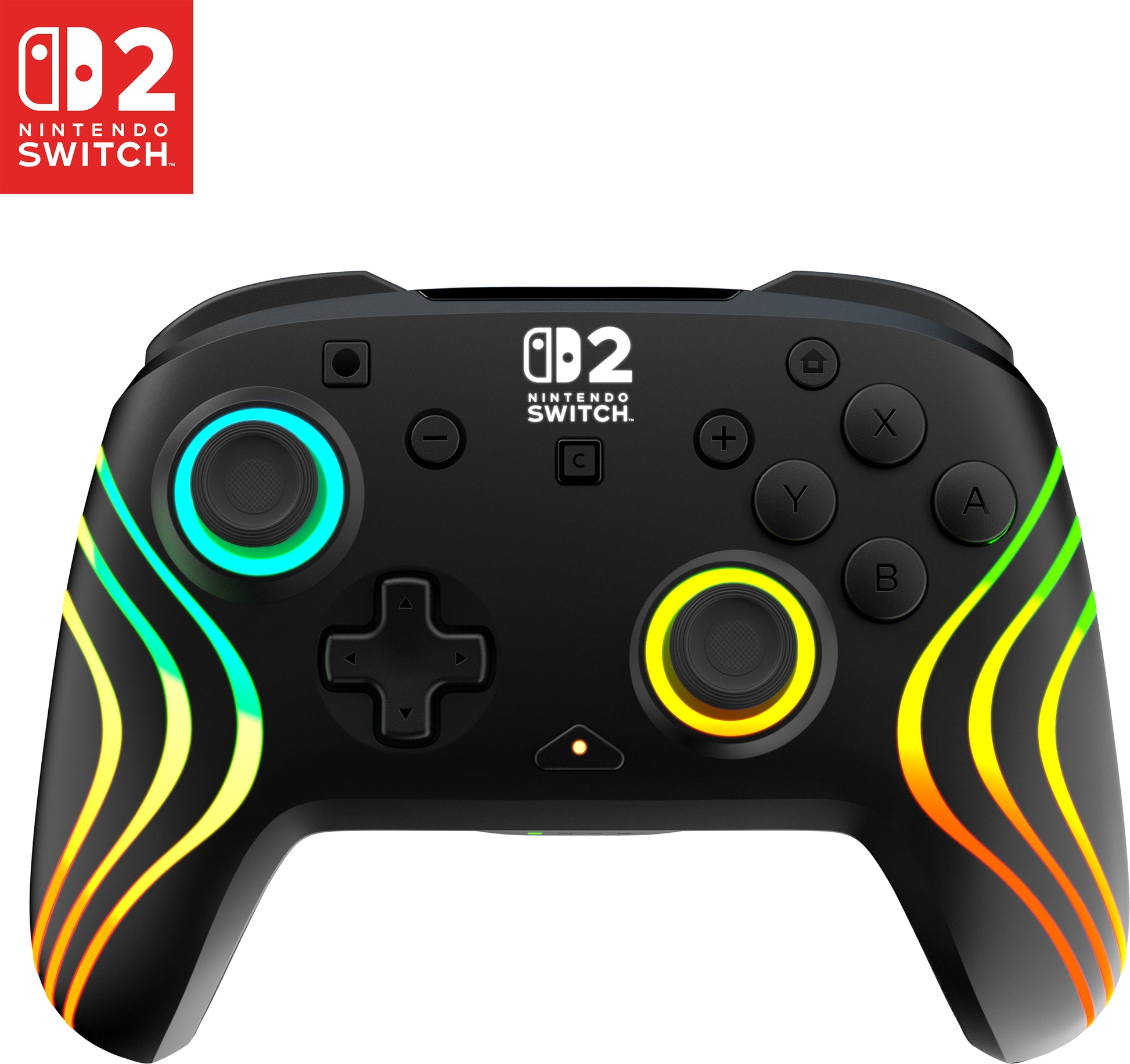 Turtle Beach Afterglow Wave – Gamepad – USB + Bluetooth, RGB, 20-h Akkulaufzeit, für Nintendo Switch, Schwarz