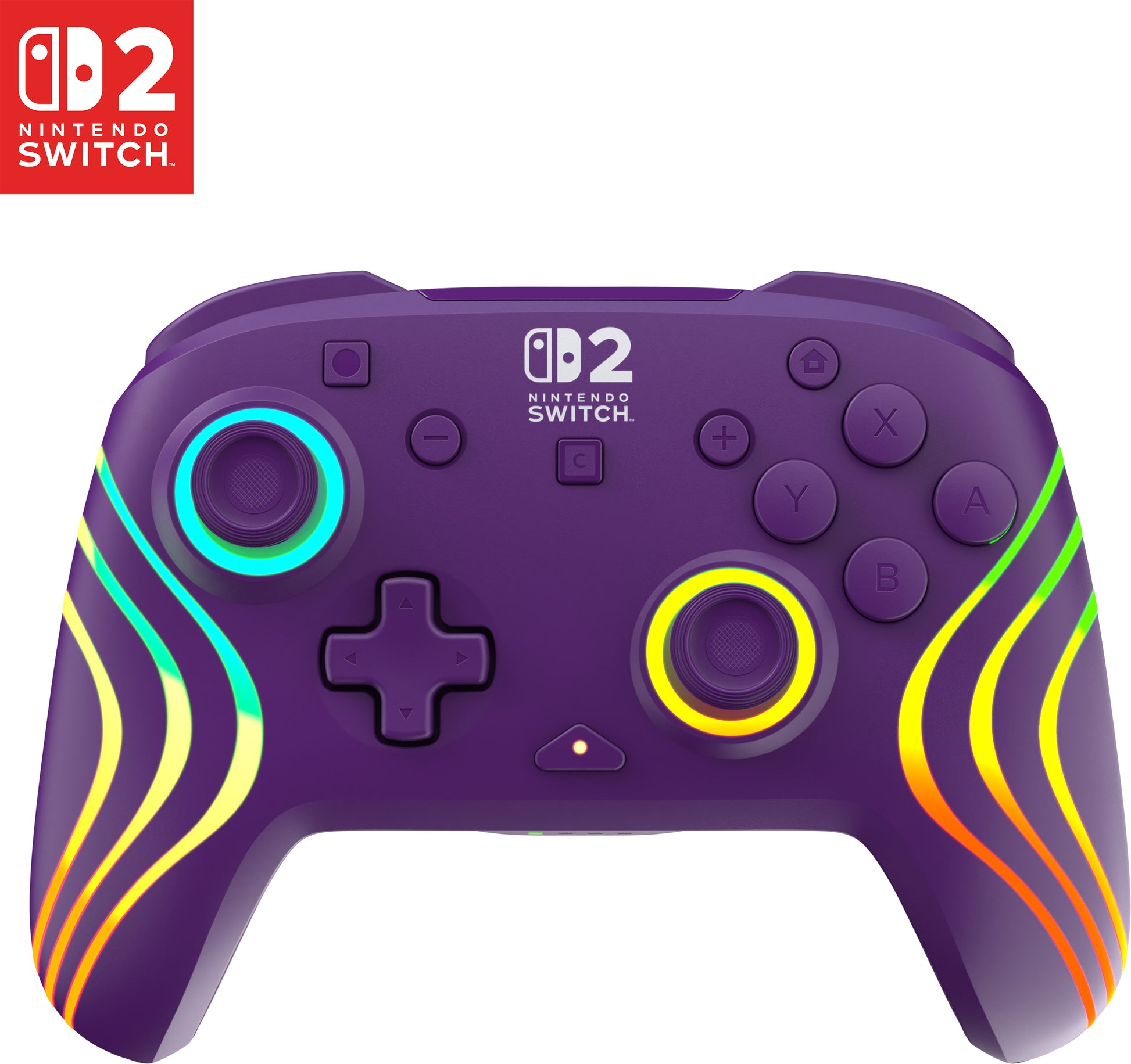 Turtle Beach Afterglow Wave – Gamepad – Bluetooth/USB, RGB, 20 h – für Nintendo Switch, Violett
