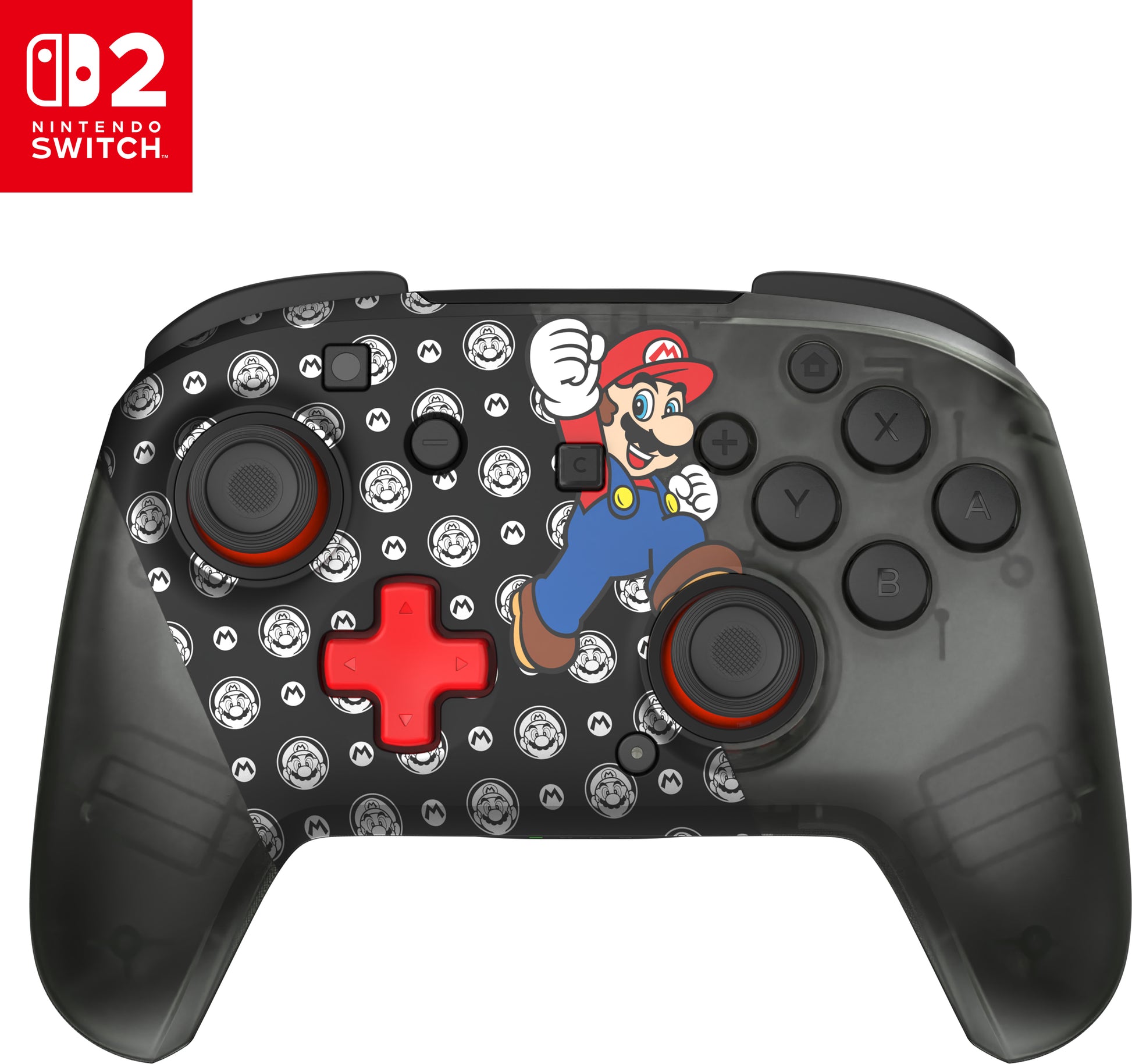 Turtle Beach Rematch – Gamepad – RF 2,4 GHz – Super Mario Jump-Design – für Nintendo Switch – Schwarz