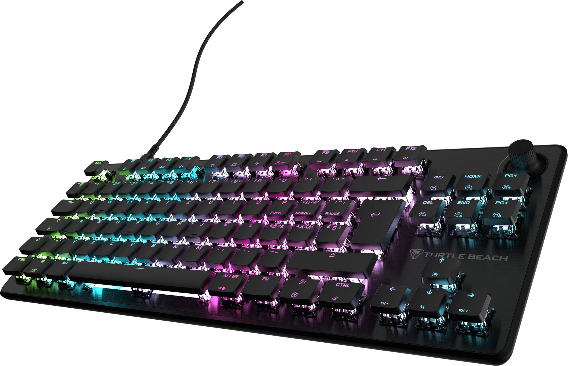 Turtle Beach Vulcan II TKL – Gaming-Tastatur – Mechanisch, RGB – USB-A – QWERTZ (CH) – Ohne Ziffernblock