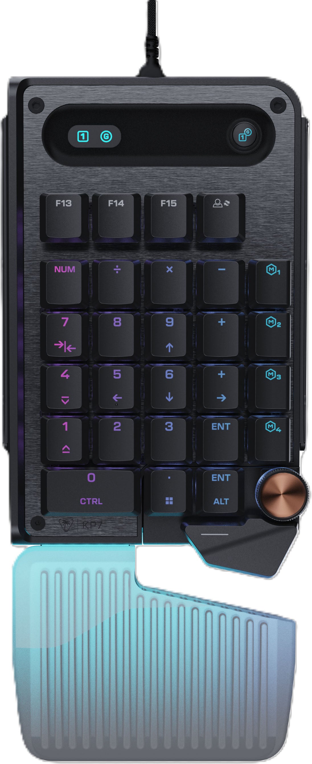 Turtle Beach KP7 – Keypad-Steuerpult – mechanisch (Hall-Effekt) – kabelgebunden – RGB – QWERTZ (CH)