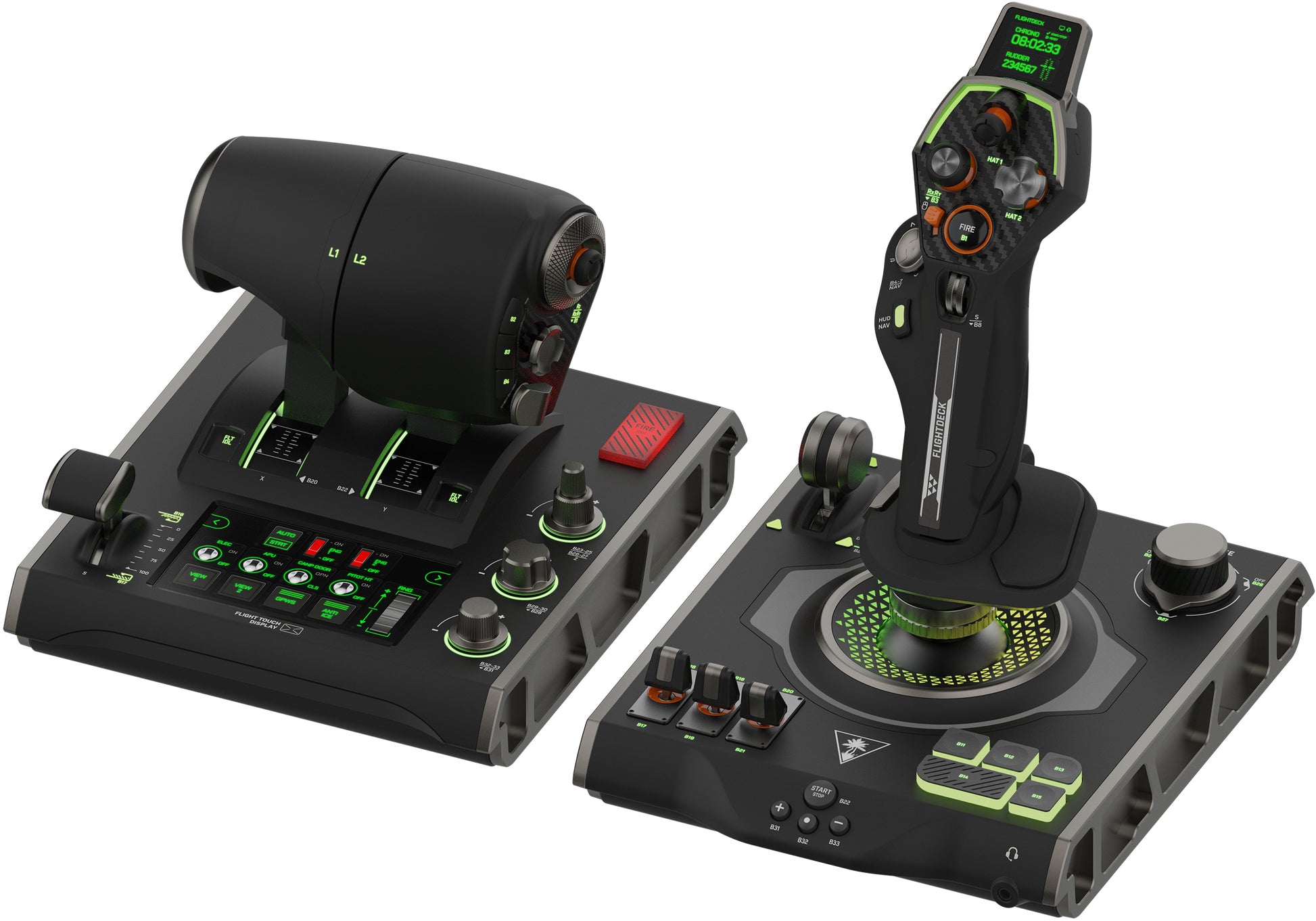 Turtle Beach VelocityOne Flightdeck – Joystick – USB (kabelgebunden), Schwarz, für PC (Windows 10, Windows 11)