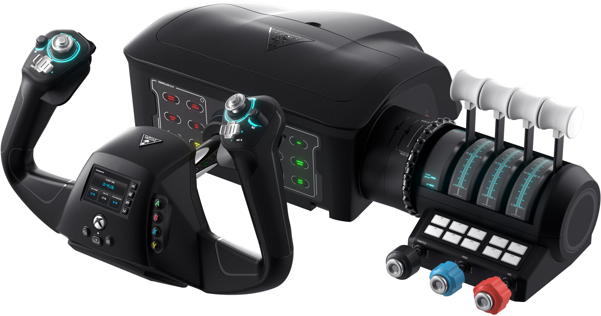 Turtle Beach VelocityOne Flight – Joystick – USB (kabelgebunden), Schwarz, für Xbox & PC