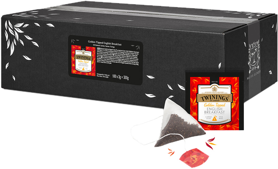 TWININGS Schwarztee Golden English Breakfast – Teebeutel 100 Beutel