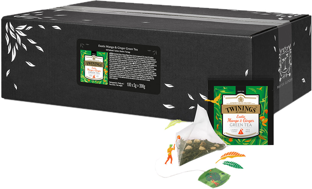 Twinings – Grüntee Mango & Ingwer – Teebeutel 100 Beutel