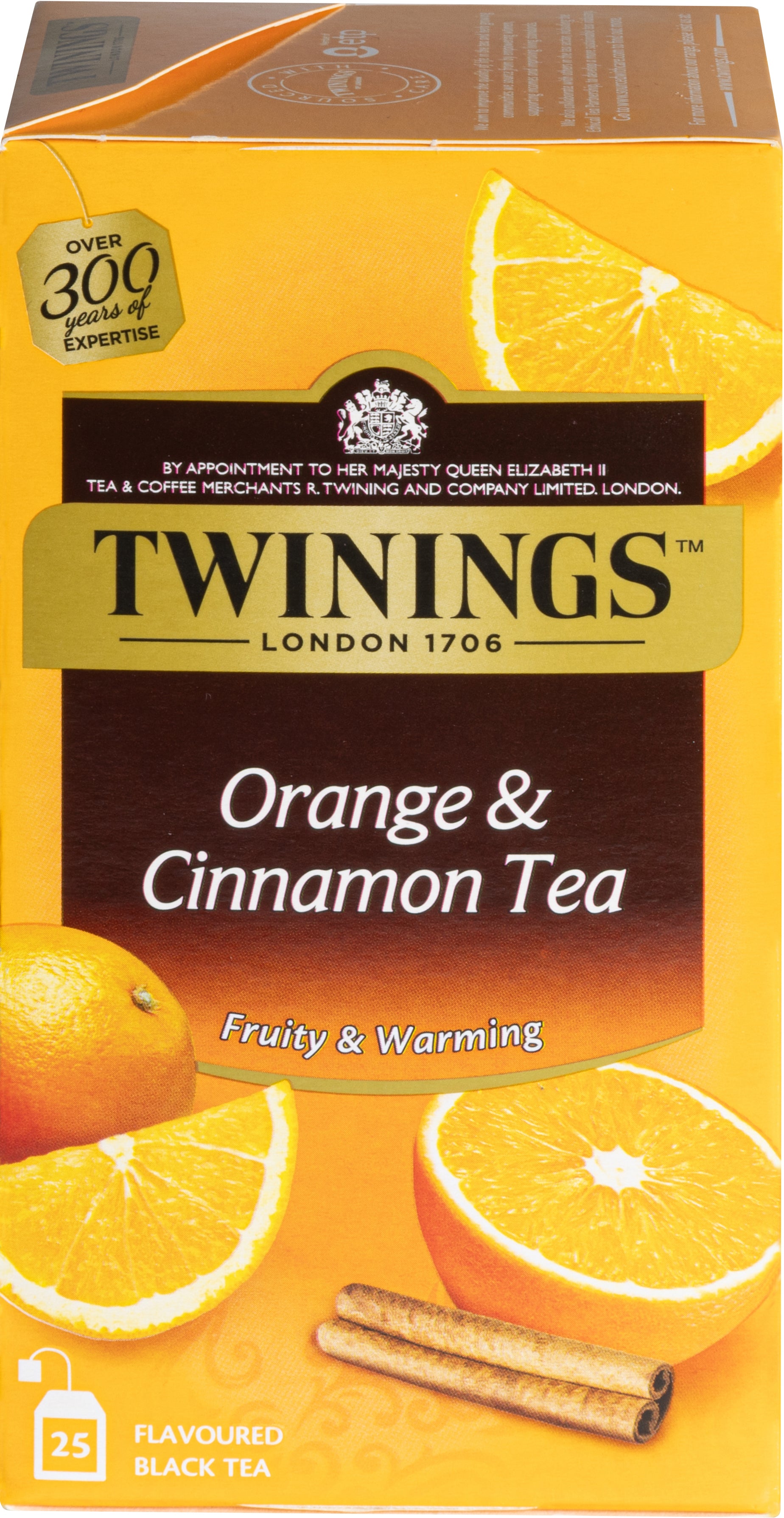 Twinings – Schwarztee Orange & Zimt – Teebeutel 25 Beutel