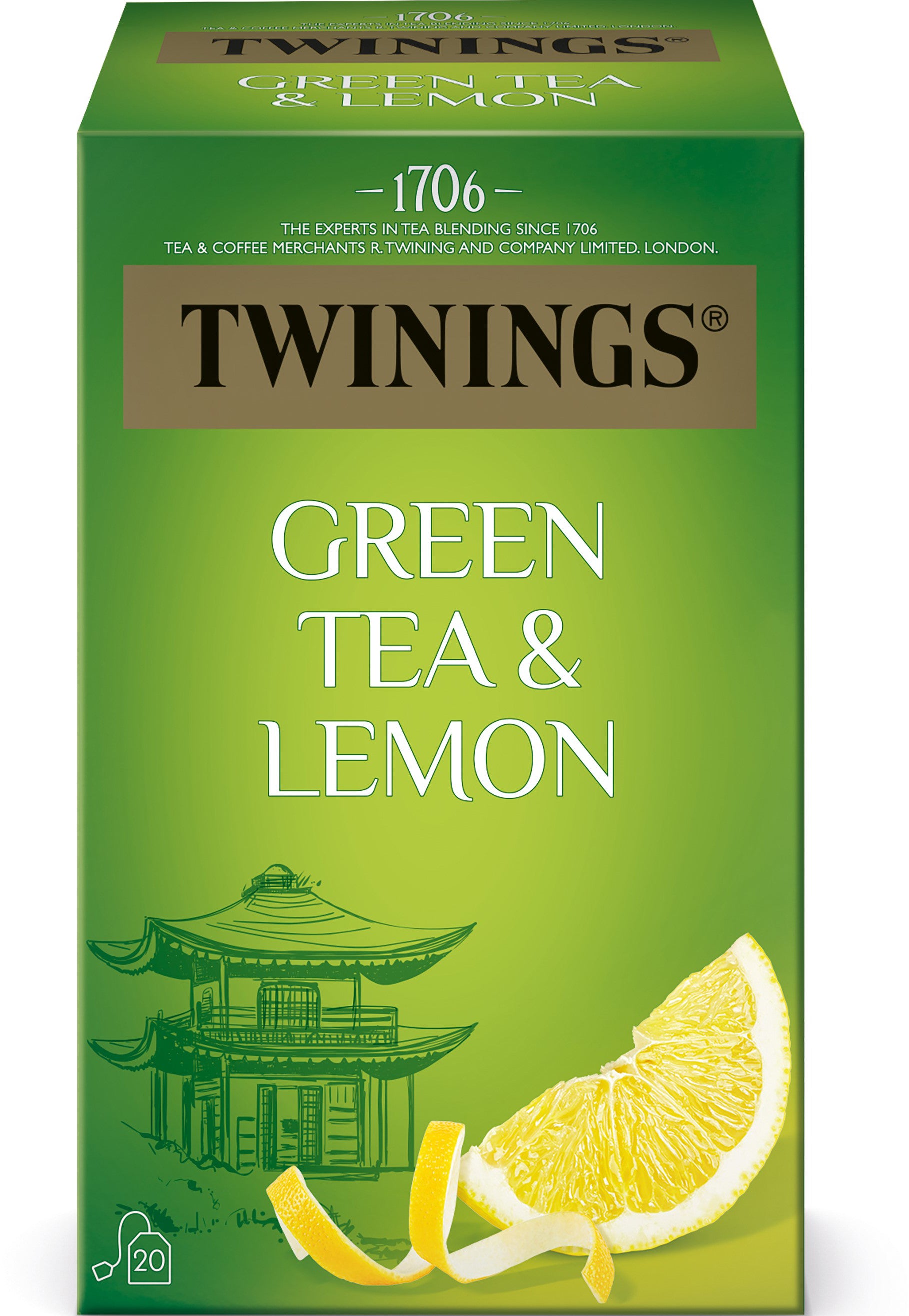 Twinings – Grüntee Zitrone – Teebeutel 20 Beutel